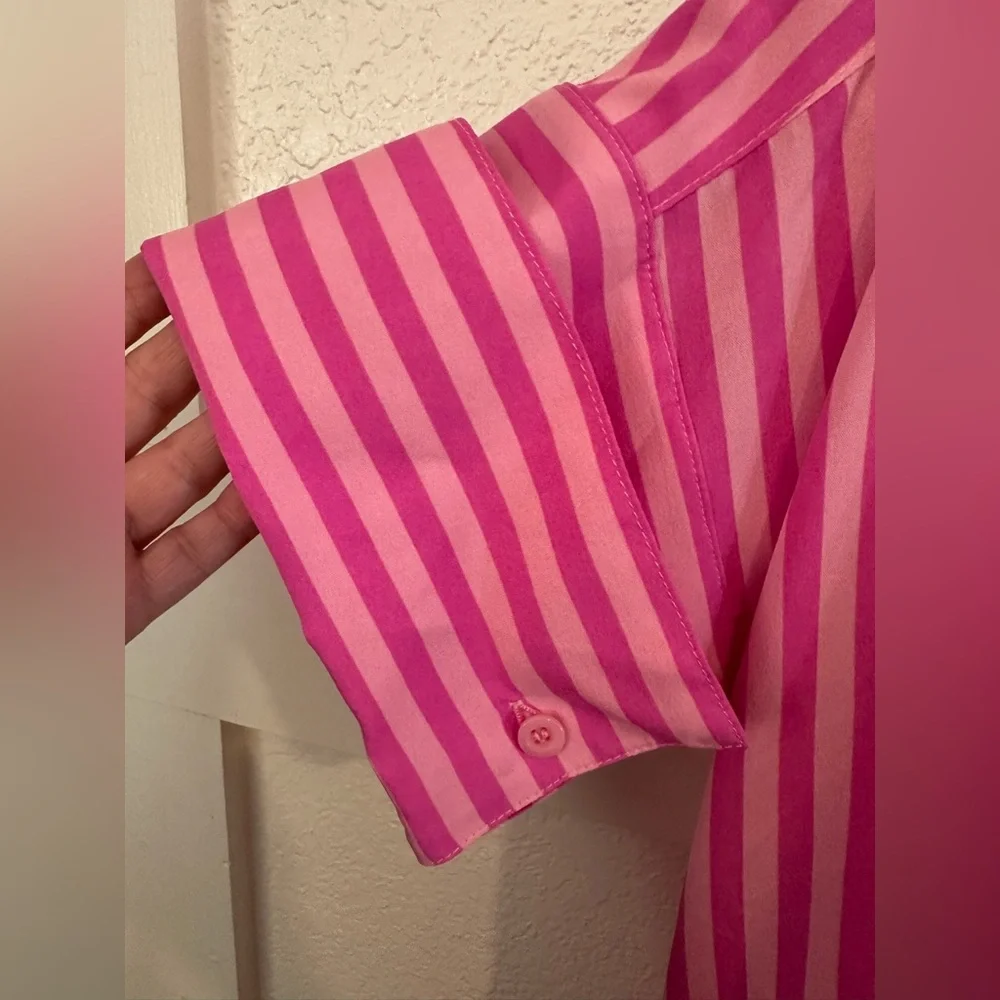 Buddy Love Dress - Vibrant Pink Striped Dress - Size Small - NWT - Picture 5 of 10